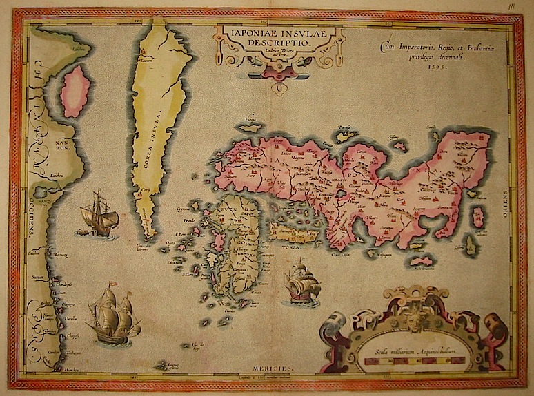 Ortelius Abraham (1528-1598) Iaponiae insulae descriptio 1603 Anversa, Jean Baptiste Vrients 